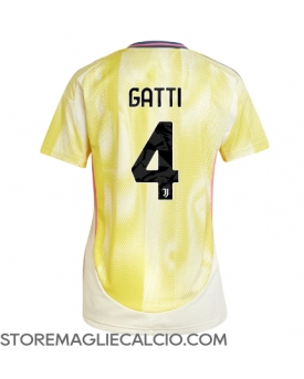Juventus Federico Gatti #4 Maglia Gara Trasferta Repliche 2024-25 Donna